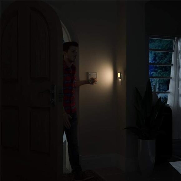 Plug in Motion Sensor Lights with Adjustable Brightness,Warm White Motion - Picture 5 of 7